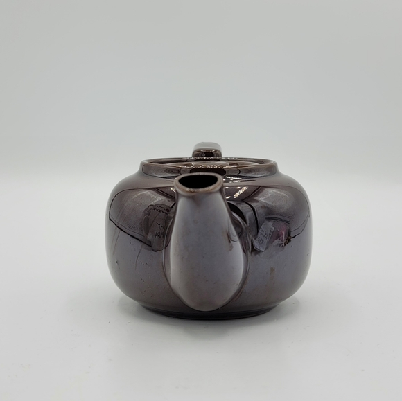 Japanese Dark Glaze Stoneware Tea for One Teapot 1940s-1950s Mid-Century Vintage - Picture 4 of 8